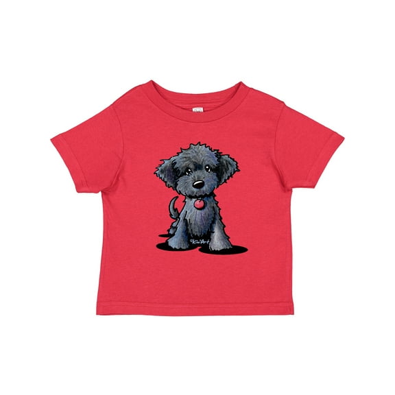 Inktastic Black Doodle Puppy Boys or Girls Toddler T-Shirt