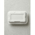 thumbnail image 2 of 9"x5"x3" Sugar Cane Clamshell ( White ) 100% Compostable 200/Pack, 2 of 5