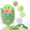 thumbnail image 2 of 2-in-1 Pet Stuffed Plush Toys Cabbage Corn Shape Bite-resistant Sound Squeaky Toys for Small Medium Dogs, 2 of 7