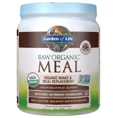 Garden of Life Raw Organic Meal Chocolate 17.9oz (1lb 2 oz / 509g)