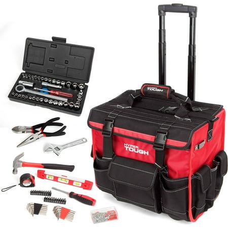 HyperTough 174-Piece Tool Set with Trolley Bag