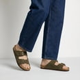 thumbnail image 6 of Cushionaire Lane Cork Footbed Mens Sandals, Adjustable Buckle Comfort Slides for Men, Genuine Leather Insole Summer Sandals Men Footwear, 6 of 24