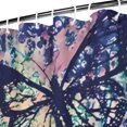 thumbnail image 3 of Blue Purple Butterfly Pattern Shower Curtain 72"x84" ,Bathroom Decorative Shower Curtains Set with 12 Hooks,Modern Waterproof Washable Shower Curtain, 3 of 6