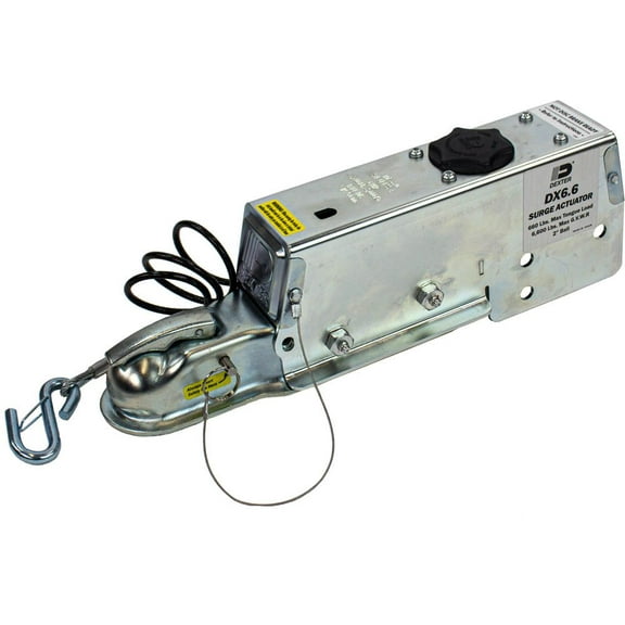Dexter DX6.6 Drum Brake Actuator, 6600 lb Capacity, 2 inch Ball, Drop-N-Go Style (K99-066-00) Including Rigid Hitch Logo Decal