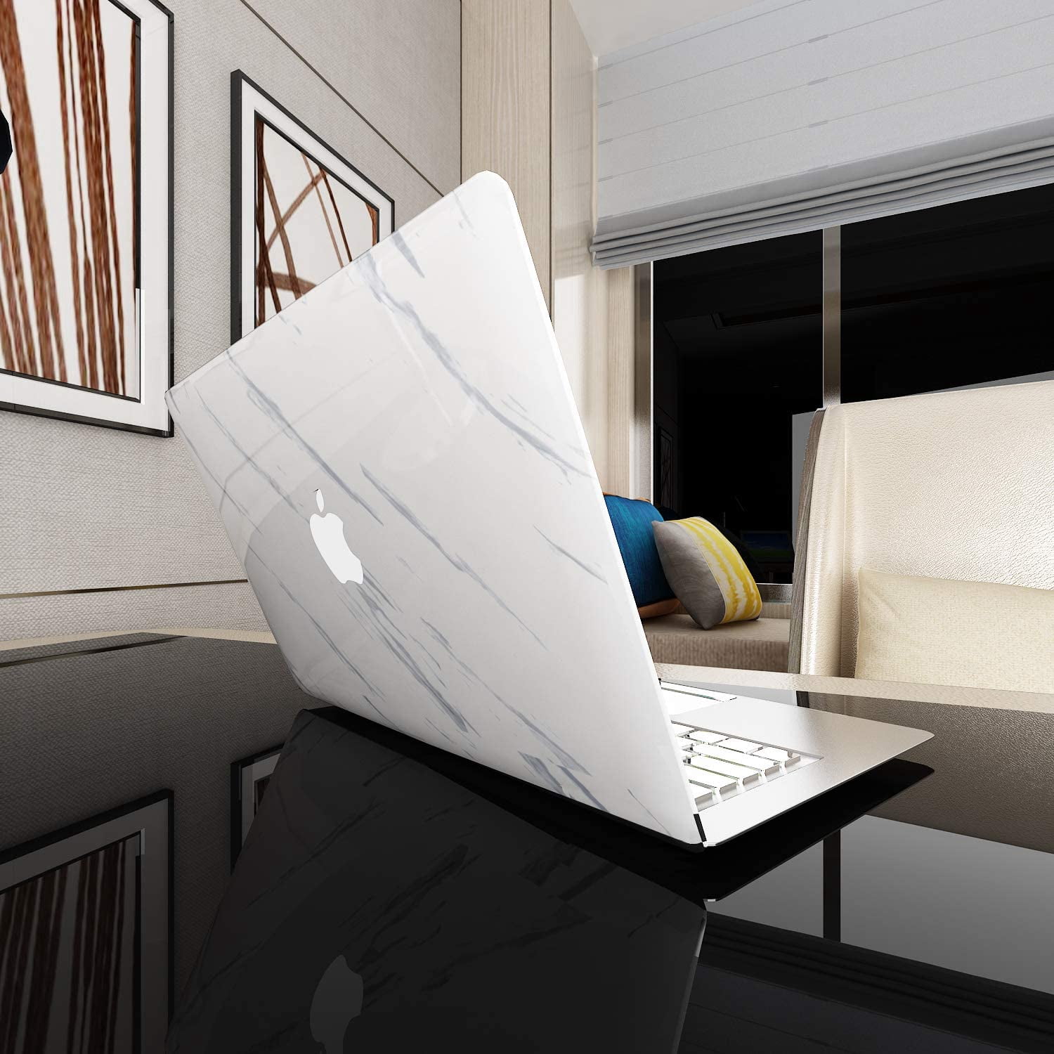 VEELIKE White Marble Counter Top Covers Peel and Stick Wallpaper Self Adhesvie White Grey Waterproof Removable Wall Paper Marble Contact Paper Decorative for Kitchen Cabinet Locker 15.7''x354''