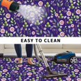 thumbnail image 5 of Purple Pink Wildflowers Outdoor Rug for Patio/Deck/Porch, Non-Slip Large Area Rug 4 x 6 Ft, Pastoral Botanical Leaves Indoor Outdoor Rugs Washable Area Rugs, Reversible Camping Rug Carpet Runner, 5 of 8