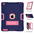 thumbnail image 6 of iPad 2 Case,iPad 3 Case,iPad 4 Case, Allytech Three Layer Shockproof Armor Defender Protective Case Cover with Kickstand for iPad 2nd Gen / iPad 3rd Gen / iPad 4th Generation (NavyBlue/Rosegold), 6 of 8