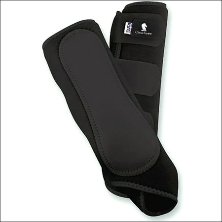 Horse Leg Boots - CLASSIC EQUINE AIRWAVE EZ WRAP II SPLINT PAD HORSE LEG FRONT BOOTS PAIR BLACK