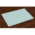 thumbnail image 1 of Ambesonne Geometric Place Mats Set of 4, Cubes Squares Art, Standard Size, Reseda Green Slate Blue, 1 of 4