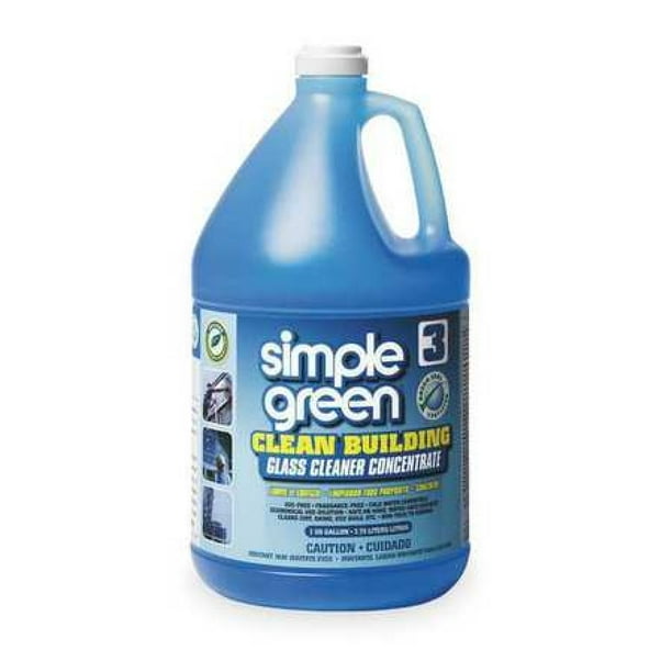 SIMPLE GREEN 1210000211301 Liquid Glass Cleaner, 1 gal., Blue