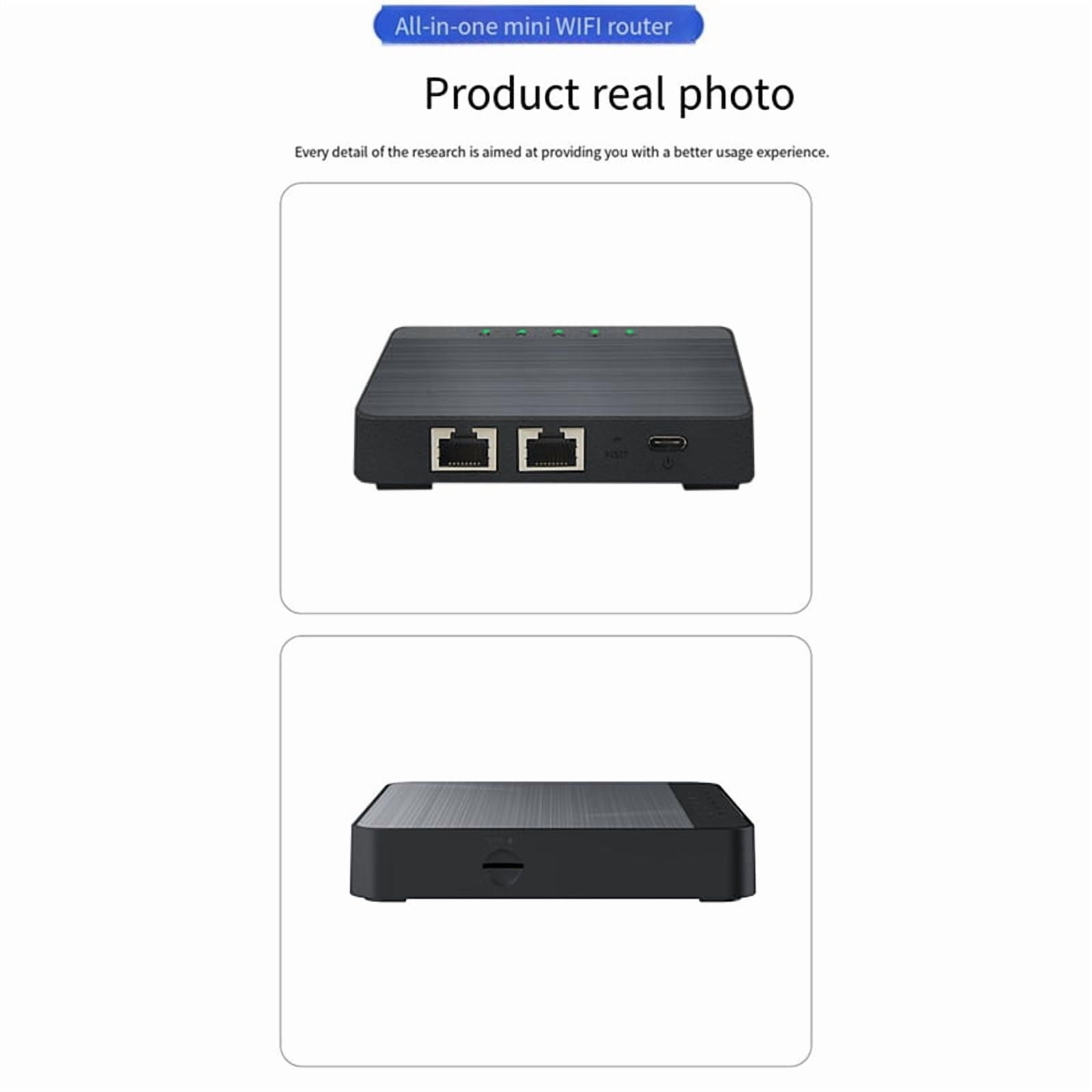 4G WIFI LTE Box Router 300Mbps Wireless Simcard Mobile Modem Hotspot 2 Port RJ45 WAN/LAN SIM Card Router with Type-C