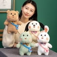 thumbnail image 2 of 2023 Soft / Simulation / Cute / Cute Pet Animal Plush Toys / Animal Dolls with Love Bags / Children's Birthday Giftsbear30cm Deng Xun unisex, 2 of 2
