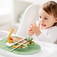 thumbnail image 1 of Bdday 304 Stainless Steel Children's Tableware Baby Food Utensils Practice Chopsticks Spoon Fork, 1 of 7