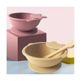 thumbnail image 4 of Juego de alimentación para bebés con cuchara, cuencos de succión de silicona - Placa de silicona de alimentación de primera etapa A, 4 of 5