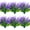 Purple Setaria, variant on 12 Bundles Artificial Plants Flowers Outdoors Colorful Wildflowers Faux Flowers UV Resistant Fake Boxwood Silk Flowers Bushes Shrubs Spring Summer Front Porch Patio Yard Outside Decoration