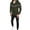 Army Green, variant on DDAPJ pyju 2 Piece Fashion Outfits for Men Clearance Sales,Zip Up Drawstring Hoodie Jacket Stretch Sweatpants Relaxed Fit Casual Tracksuits Stripe Patchwork Hooded Sweatsuit Sets
