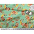 thumbnail image 2 of Soimoi polyester Crepe Fabric Artistic Paisley Decor Fabric Printed Yard 52 Inch Wide, 2 of 3