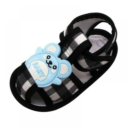 

Baby Girl Soft Sole Cartoon Pattern Hollow Sandals Casual Cotton Shoes