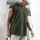 thumbnail image 5 of Camisetas sin mangas con capucha para entrenamiento para hombre, camisetas verdes con músculos para culturismo, camisetas sin mangas para gimnasio, 5 of 6