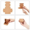 thumbnail image 5 of 50pc Kraft Paper Box Folding Box Square Tan 5.5x5.5x2.5cm, 5 of 8