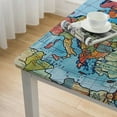 thumbnail image 4 of HAOXIT World Map Rectangle Global Political Map Table Cloth Dining Table Cover for Home Kitchen Restaurant Party Buffet Picnic 40*40, 4 of 7