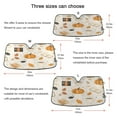 thumbnail image 5 of Yayeee Car Windshield Sun Shade Universal Fit Front Visor Protector, Beige Fall Pumpkin, 5 of 8