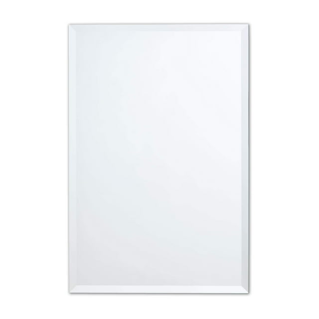 Better Bevel 30" x 36" Frameless Rectangle Mirror | 1" Beveled Edge | Bathroom Wall Mirror