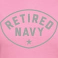 thumbnail image 3 of CafePress - Retired Navy Women's Dark T Shirt - Women's Traditional Fit Dark T-Shirt, 3 of 4