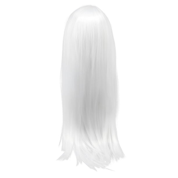 Pelucas llenas largas y rectas pelucas rectas blancas largas de estilo realista duraderas para cosplay ANGGREK Otros