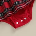 thumbnail image 7 of Okbabeha Christmas Outfits Baby Girl 0 3 6 9 12 18 24Months Plaid Romper Dress Onesie Bodysuit Xmas Dress Winter Clothes, 7 of 7