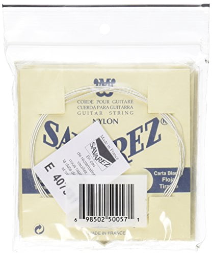Savarez 520B White Card Rectified Nylons Traditional Basses Low Tension Nylon Guitar String Set