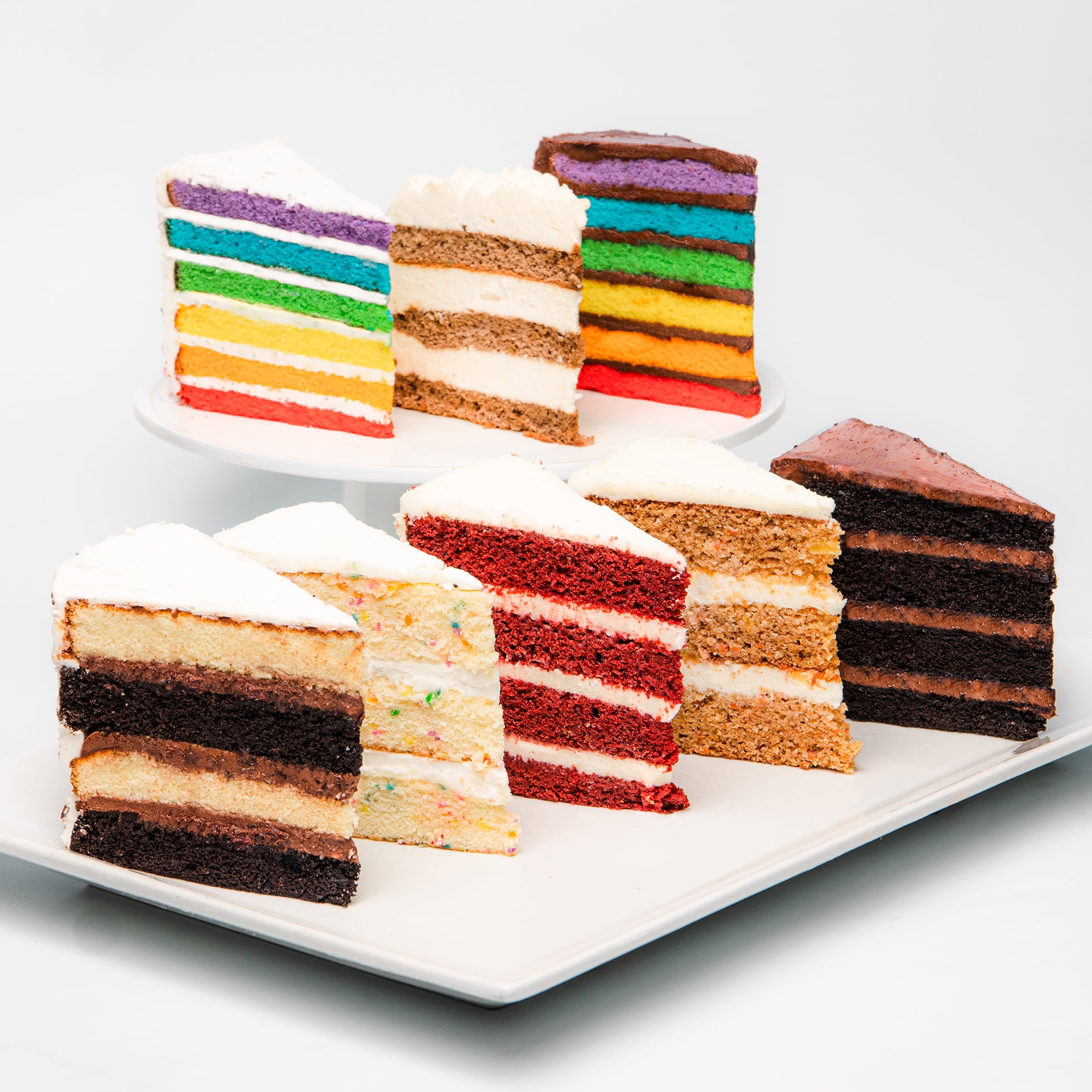 Carlo's Bakery Cake Slice Sampler (8x Slices) - Exquisite Variety of