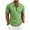 #0288-Green, variant on Betivan Men Polo Tops Short Sleeves Turndown Collar Waffle Knit Zipper Half Button Solid Blouses Henley Shirts for Men Breathable Golf Weekend Outings