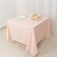 thumbnail image 2 of BalsaCircle 70x70 in Blush Premium Scuba Polyester Square Tablecloth Party Linens Events Decorations Supplies, 2 of 7