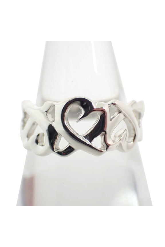 Pre-Owned TIFFANY & Co. 925 Triple Loving Heart Ring, Size 10