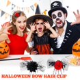 thumbnail image 3 of ¡Gran oferta! Horquilla con forma de rosa de mano esqueleto de Terror, vestido de baile extraño para Halloween, decoración con Clip LATERAL de malla, 3 of 5