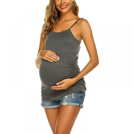 

WBQ Maternity Women s Scoop Neck Cami Tank Top