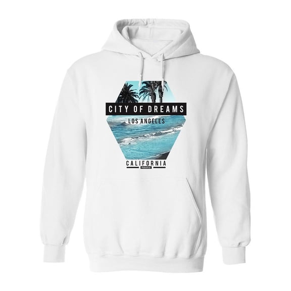 City Of Dreams California Hoodie Men -Image by Shutterstock, Male Medium