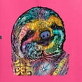 thumbnail image 2 of Funny Neon Sloth | Dean Russo Art Animal Lover Men's T-Shirt, Neon Pink, 5XL, 2 of 5