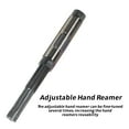 thumbnail image 5 of waltyotur High Speed Steel Adjustable Blade Reamer, Adjustable Hand Reamers 23-26mm(0.91-1.02 inch), High Speed Steel Straight Flutes Square End Reamer, 5 of 6