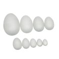 thumbnail image 1 of 9 piezas de huevos de espuma de Pascua para manualidades, sin pintar, decoración, huevos de imitación lisos para estilo B, 1 of 8