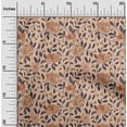 thumbnail image 2 of oneOone Velvet Orange Fabric Floral Retro Sewing Fabric By The Yard Printed Diy Clothing Sewing Supplies 58 Inch Wide, 2 of 5