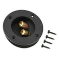 thumbnail image 2 of Subwoofer Connector Speaker Terminal Abs Base Copper Terminal Black 48Mm 2 Copper Binding Post Terminal Cable Connector Box Acoustic Cfor OMPonents For Hifi Speaker, 2 of 8