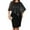 Black, variant on Laqbezok Women's Plus Size Sequin Patchwork Bodycon Dress, Elegant Asymmetric Overlay Party Gown, Shimmering Capelet Sheath Dress, Cocktail Evening Pencil Dress for Curvy Figures