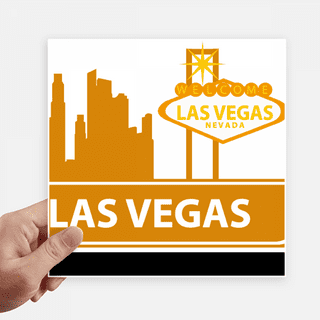 LV Las Vegas Nevada Oval Vinyl Car Bumper Window Sticker 5 x 3