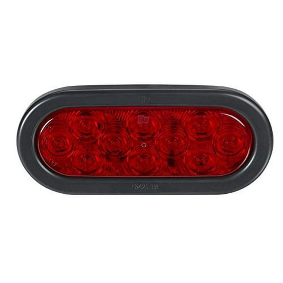 Federal Signal 607105-04SB SignalTech Red 6" Oval LED Light Kit (LED Stop/Tail/Turn Light)