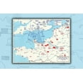 thumbnail image 2 of D-Day Map, Assault Routes into Normandy 24"x36" Poster, 2 of 2