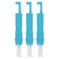 thumbnail image 1 of 3 piezas Insertador de agujas de coser doméstico, enhebrador automático de agujas, herramienta para enhebrar agujas para máquina de coser (azul), 1 of 8