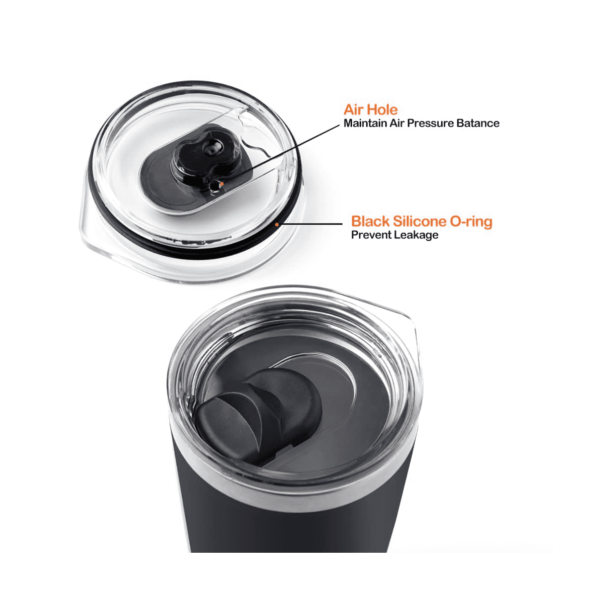 1PCS Magnetic Spill Proof Tumbler Lid 20OZ Tumbler Water Cup Lid Cups Magnet  Cover Mug Bottles