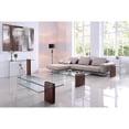thumbnail image 3 of Casabianca Furniture Modern Buono Glass Cocktail Table in Brown, 3 of 6